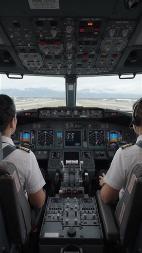Inside a Boeing 737-800 Cockpit With Two Female Pilots ✈️