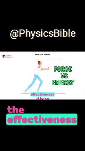 Relationship Between Force Vs Energy in Physics - #physicsbible #physics