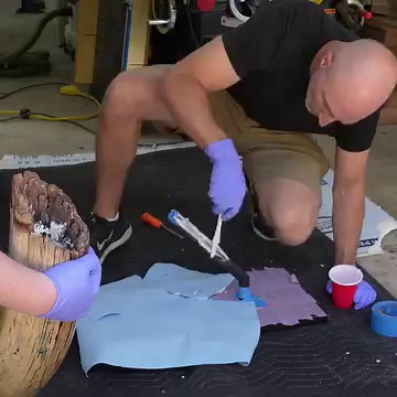 Restoring a real-life Wooly Mammoth tusk, despite not having any idea how to. #mammothtusk #restoration #fossil | Blacktail Studio
