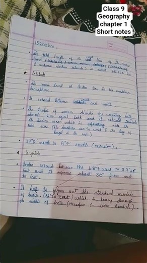please subscribe and like. class 9 geography chapter 1 #short notes