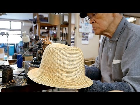 Straw hat manufacturing process! A Japanese hat factory with over 140 years of history