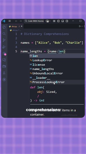Python Dictionary Comprehension