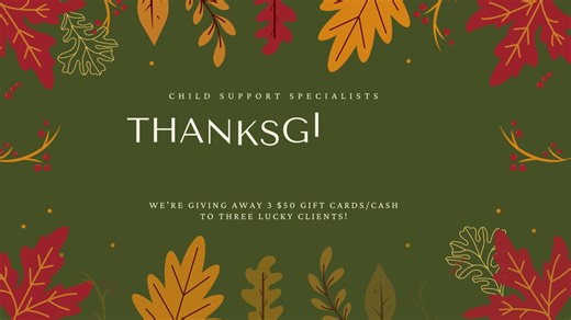 25 reactions · 48 comments | Enter by commenting with your name and what you are thankful for. You must be a client to qualify. csskids.com | Child Support Specialists | Facebook