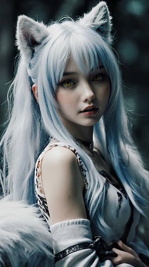 cute anime wolf girl