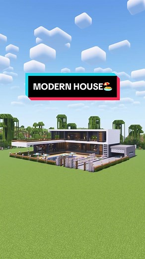 Building a Simple Modern House in Minecraft