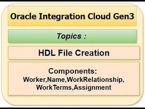 Video 6 Telugu|Oracle Integration Cloud (OIC) | HDL File Creation – Step by Step | Loading Fusion