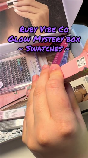 Swatching my Glow Mystery Box goodies from Ruby Vibe Co ✨ Every piece feels curated, fun, and very main character energy. If you’re into glow vibes surprise boxes, definitely check them out 💎 @Ruby Vibe Co #mysterybox #unboxing #skincare #makeup #rubyvibeco