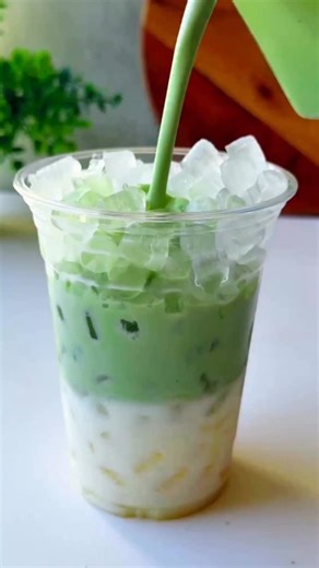 This creamy dreamy Matcha is everything you want today 🍵✨ Here’s the recipe for your Iced Creamy Matcha Latte: Ingredients: • 1-2 tbsp condensed milk • 2 tbsp milk • Ice • 1 cup milk • 2 tsp matcha powder Instructions: 1. In a glass, mix 1-2 tbsp of condensed milk and 2 tbsp of milk until well combined. 2. Fill the glass with ice. 3. In a separate cup, pour 1 cup of milk and add 2 tsp of matcha powder. 4. Use a frother to blend the milk and matcha powder until it forms a creamy texture. 5. Pour