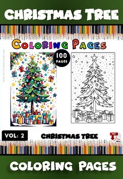 Christmas Tree Coloring Book for Kids Vol. 2 – 100 Coloring Pages