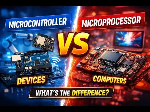 Microcontroller vs Microprocessor | The Brain Behind Electronics