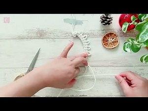 ［Macrame Wreath ] 聖誕花圈教學影片 DIY材料包