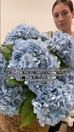 Chic Coastal Blues & White Faux Florals: Trendy Summer Wedding Inspo #2026bride #2027bride