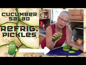 How to make refrigerator pickles, 5 ingredients, quick and easy, grandma approved!