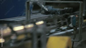 Factory manufacturing production line. Industrial manufacturing line. Industry factory conveyor belt. Industrial manufacturing process. Production industry. Factory conveyor line