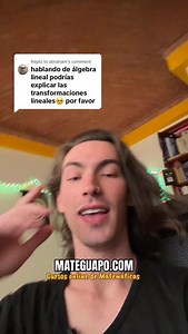 1.3K views · 1.5K reactions | Ahí nos vemosss  #matematicas #algebralineal #transformacioneslineales #algebra #mateguapo | Mateguapo | Facebook