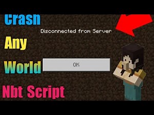 Minecraft Nbt Script Destoy Worlds|Instantly Crash Worlds|Kill Worlds