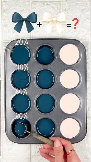 colorpalette/ "Cream + Petrol Blue: 4 Elegant Color Blends with Hex Codes" #colormix #colormixing