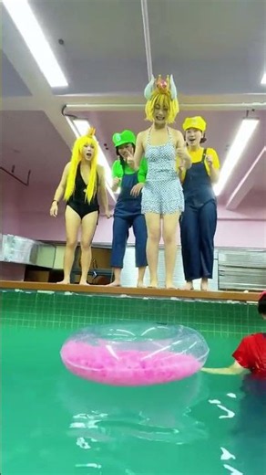 Cheerful swimming pool#joker #shorts