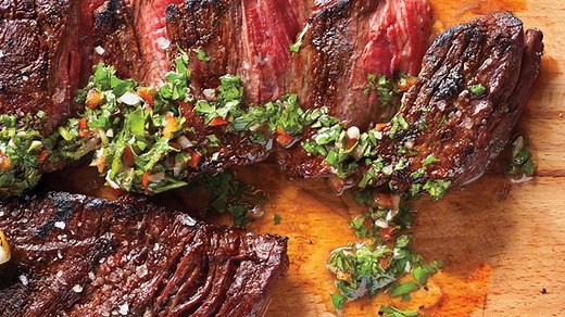 Skirt Steak with Chimichurri Sauce
