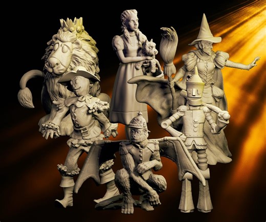 Wizard of Oz 3D Printable Miniatures – 38mm Scale STL Bundle (digital Download) - Etsy