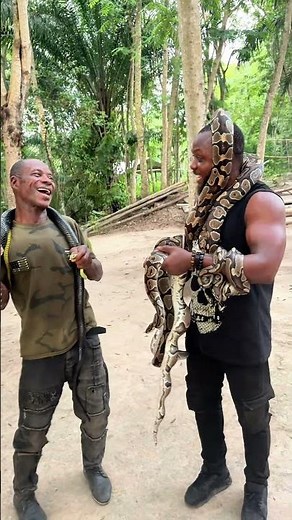 Met the Snake in Ghana , Zimmaziwo Snake Village