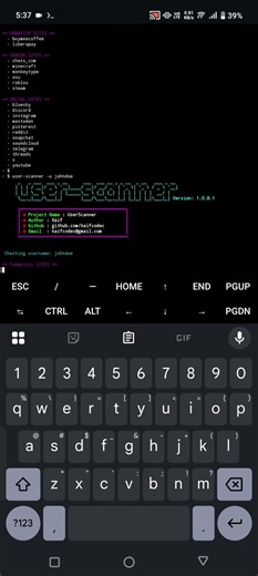 Found a new OSINT tool for username checking #osint #sherlock #termux #python