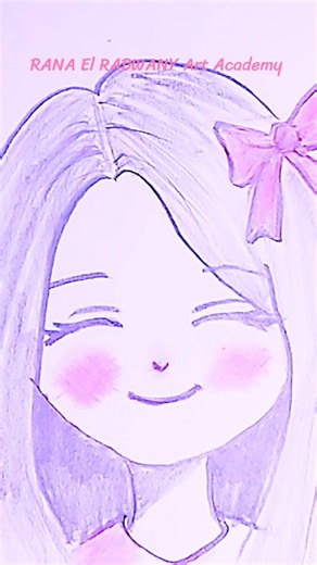 how to draw a cute girl #drawing #art #viral