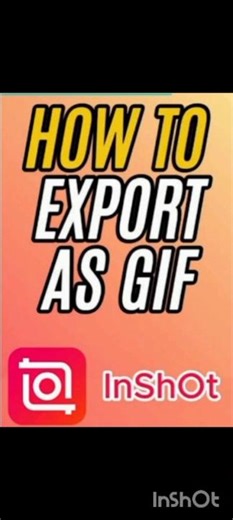 How to add GIF Inshot #editing #inshot