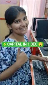 Keyboard से Text Capital कैसे करें? | Computer Shortcut 💡#shortvideo #tricks # #trending