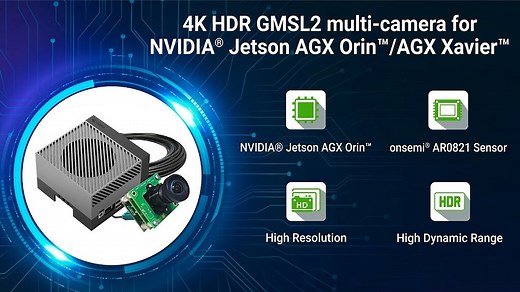 4K HDR GMSL2 multi-camera solution for NVIDIA Jetson AGX Orin