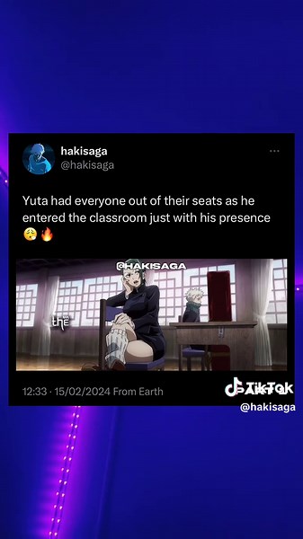 Yuta Enters Classroom | Epic Jujutsu Kaisen Anime Moment