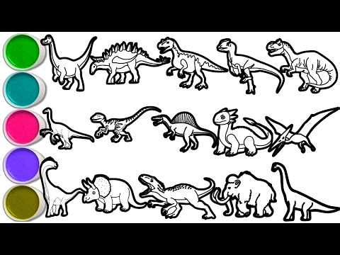 Draw 15 Amazing Dinosaurs and Prehistoric Animals in Just Minutes! Apatosaurus, Stegosaurus, T rex