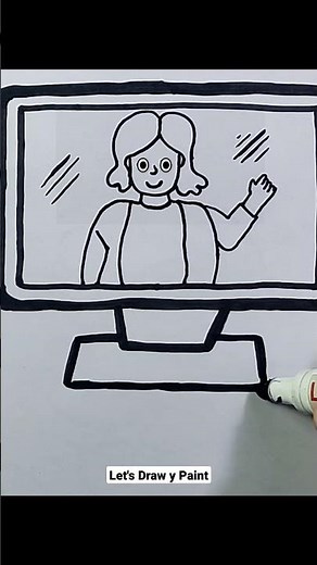 Cómo Dibujar una Computadora PC | How to Draw a PC Computer | Dibujos para niños