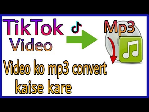 How to Tiktok video convert to mp3 | How to convert video to mp3