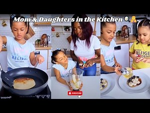 Wholesome Morning Routine | Mom and Daughters Make Easy & Fun Breakfast Together 🍳👩‍👧‍👧