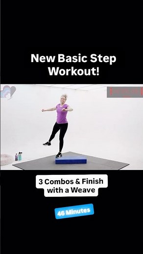 Have you tried our New Basic Step Workout? 46 min of stepping fun!🤩 #stepaerobics #freedomfitapp
