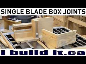 How To Make Box Joints With A Single Blade