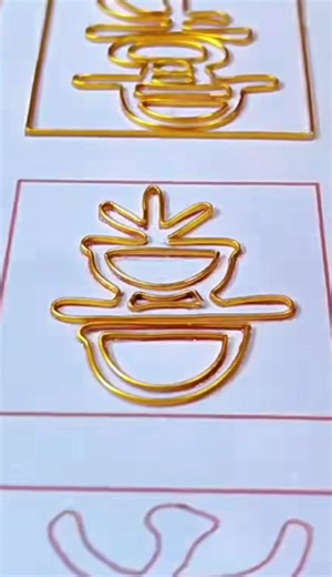 Handmade Gold Wire Line Art for Unique Gifts