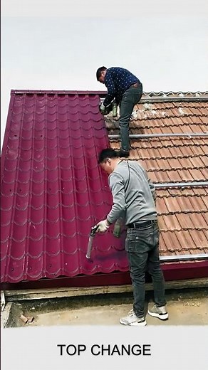 Plastic zinc roof tile installation process- Very Convenient and Practical