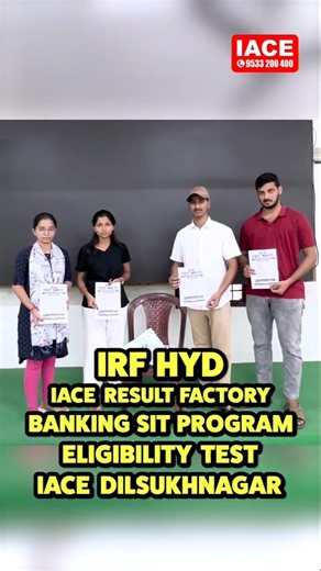 IRF Eligibility Test for Banking Aspirants @ IACE Dilsukhnagar | Massive Participation