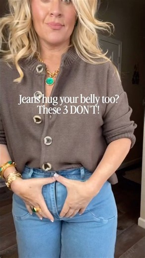 Jeans hug your belly too? These 3 DON’T! 🔥