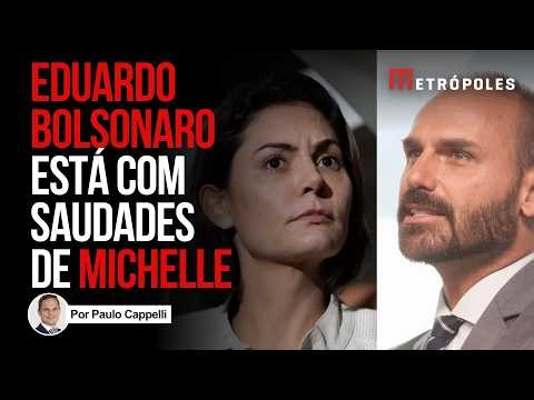 Eduardo Bolsonaro diz que Michelle disputará Senado e manda recado: "Saudades"