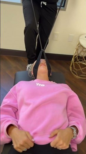 First Time *Cracking* Y-Strap Adjustment by Best Chiropractor for Neck Pain