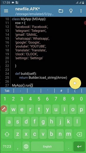 برمجة تطبيقات الموبايل من الموبايل بلغة بايثون Python باستخدام مكتبة Kivy 😍😍