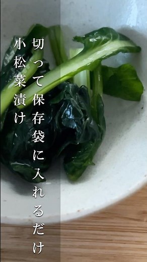 小松菜漬け 白だし ビニール袋で簡単！野沢菜 高菜漬けはもう買わない、小松菜で簡単に自宅で青菜漬けを作ります #青菜漬け #野沢菜 #作り置き #簡単レシピ
