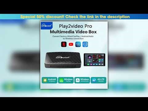 OTTOCAST Play2Video Pro Ai Box Pro Built in YouTube Netflix IPTV Video Box Wired to Wireless