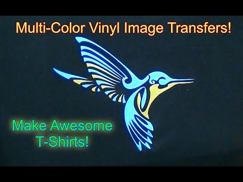 HOWS TO Make Multi-Color Custom T-Shirts with Heat Transfer Vinyl (Step-by-Step Guide)
