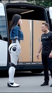 Petty robot offloading some packages out from the cargo vehicle and #elonmusk was so surprised #tesla #working #cargo #package #tesla | Future Technology News York