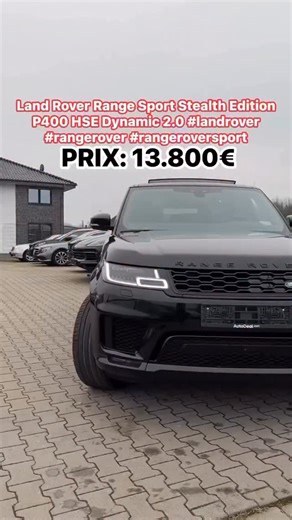 Auto Allemagne on Instagram: "PRIX: 13.800€ Land Rover Range Sport Stealth Edition P400 HSE Dynamic 2.0 #landrover #rangerover #rangeroversport"