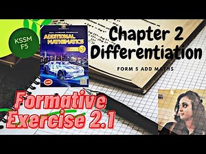 Formative Exercise 2.1 (page 37) | Differentiation Form 5 Chapter 2 KSSM